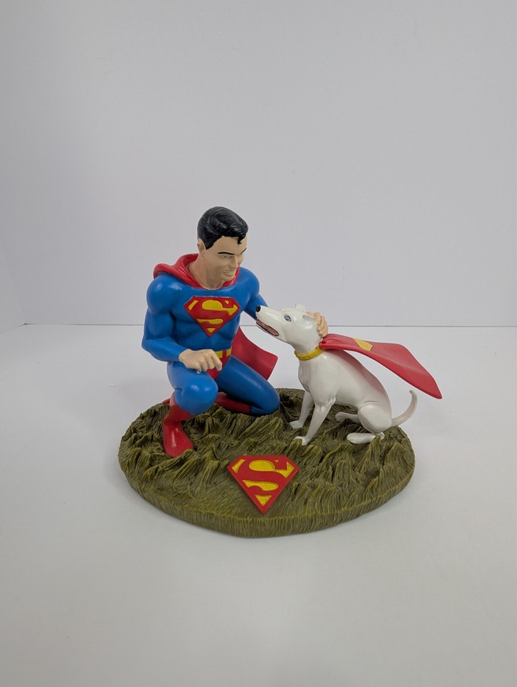 DC Direct SUPERBOY And KRYPTO Statue 2004 Limited Edition #0633/1000