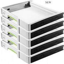 Festool 500767 SYS-AZ Drawer Set Systainer Organizer, 5x Pull out drawer