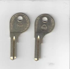 1 VINTAGE NOS UNCUT KEY BLANK VW VOLKSWAGON TAYLOR V67 