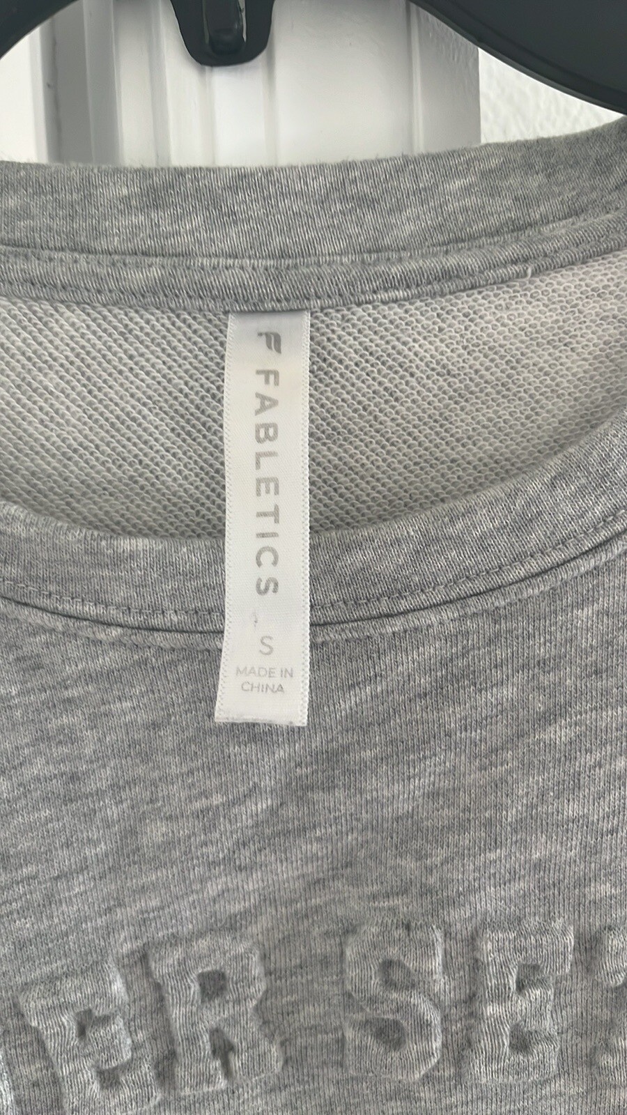 Fabletics Grey Never Settle Sweatshirt - image 4