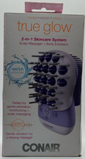 Conair True Glow 2 In 1 Skin System  Scalp Massager  Body Exfoliator  NEW