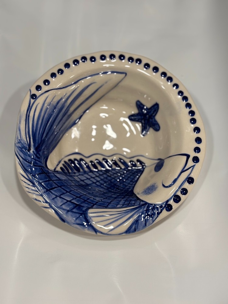 Blue Sky Ceramics Diane MAGIC SEA Fish Soup Pasta Bowl 2014