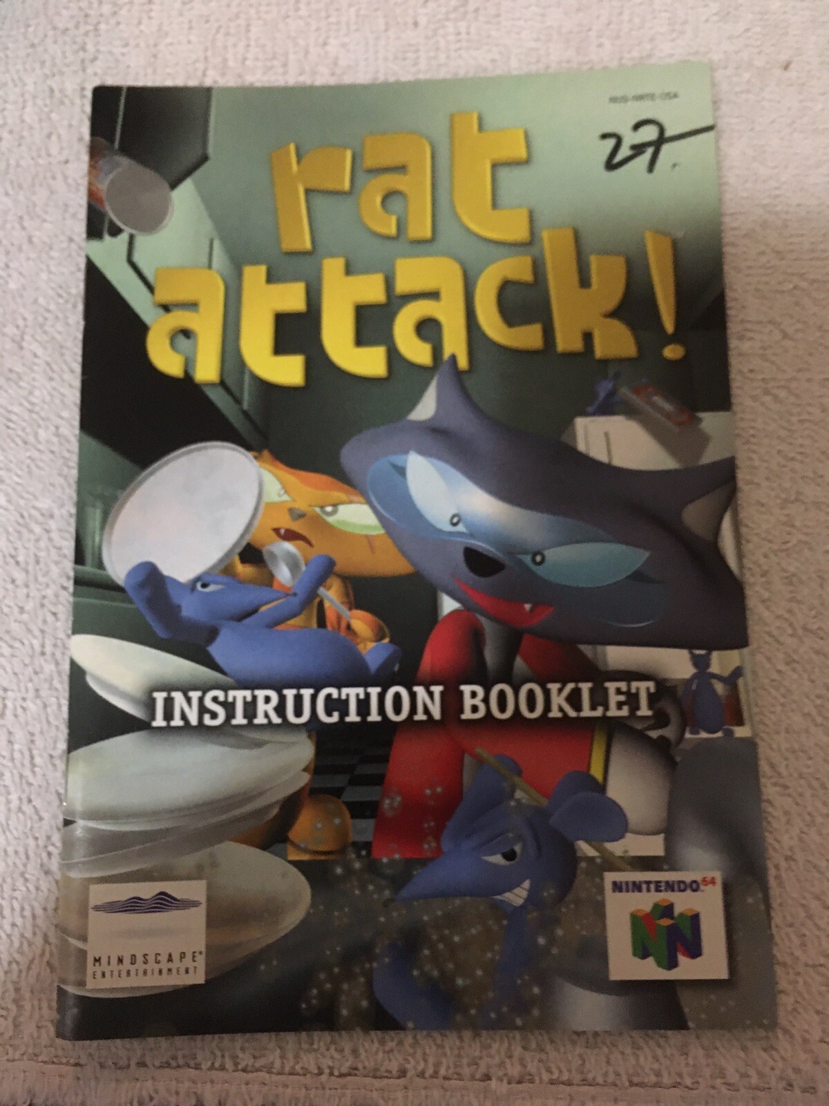 Rat Attack manual Nintendo 64 N64
