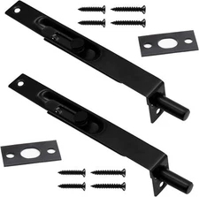 2Pcs 6 Inch French Door Lock Stainless Steel Door Flush Bolt Latch Concealed Sli