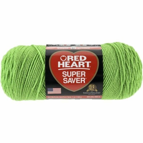 Nuovo filato super risparmiatore cuore rosso ~ 1 matassa verde primavera # 0675 7 oz. Acrilico - Foto 1 di 1