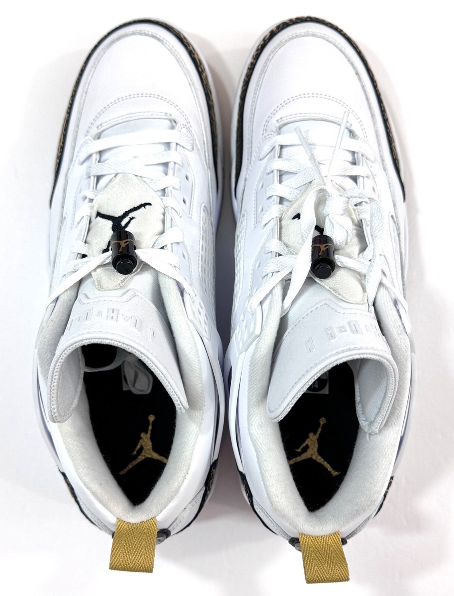 シビエ Nike Air Jordan Spizike Low White Black Metallic Gold HJ9019