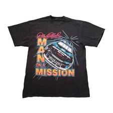 Vintage Chase Authentics Dale Earnhardt T Shirt L Black Man On A Mission 90s USA