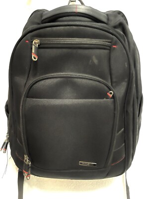 Samsonite Laptop Backpack Black Nylon Computer/ Tablet Multi Pocket Travel