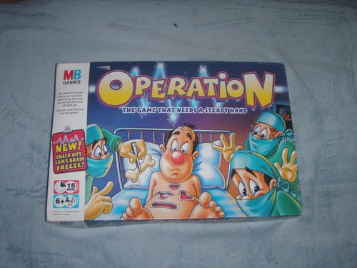 OPERATION with BRAIN FREEZE (ice cream) - MB GAMES 2006 *Tested & Complete* #