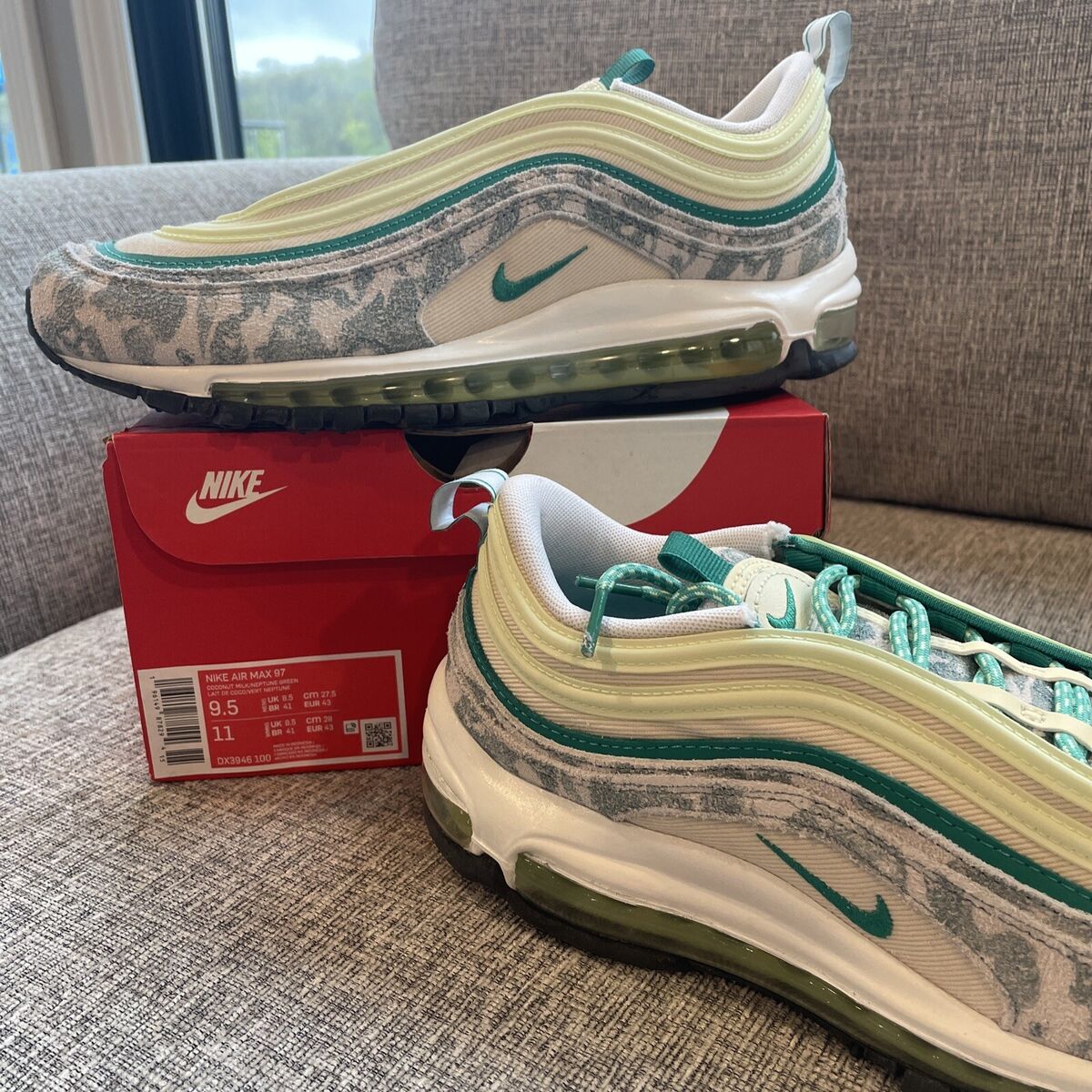 goedkoop Pakket slogan NIB Nike Air Max 97 Neptune Green Camo 2022; Running casual shoes Mens US  Sz 9.5 | eBay