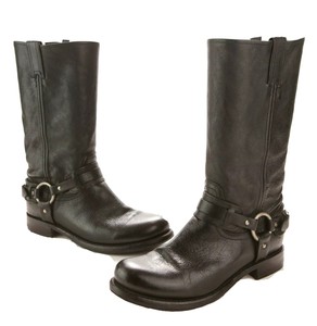 frye belted harness boots womens