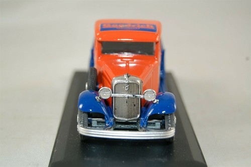 Eligor 1080 Ford V8 Pick Up 1932 Goodrich Tire Truck 4" Orange and Blue with Box - Picture 3 of 7