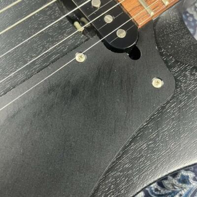 Electric Guitar Ryoga BLACKHORNET OBK Black 80% Frets S/N