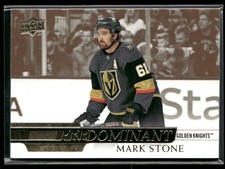 2020-21 Upper Deck Mark Stone Predominant Gold #PR-25 Vegas Golden Knights