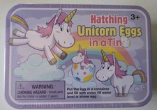 NEW Hatch and Grow Unicorn Kit in a Tin - Unicorn Eggs B3