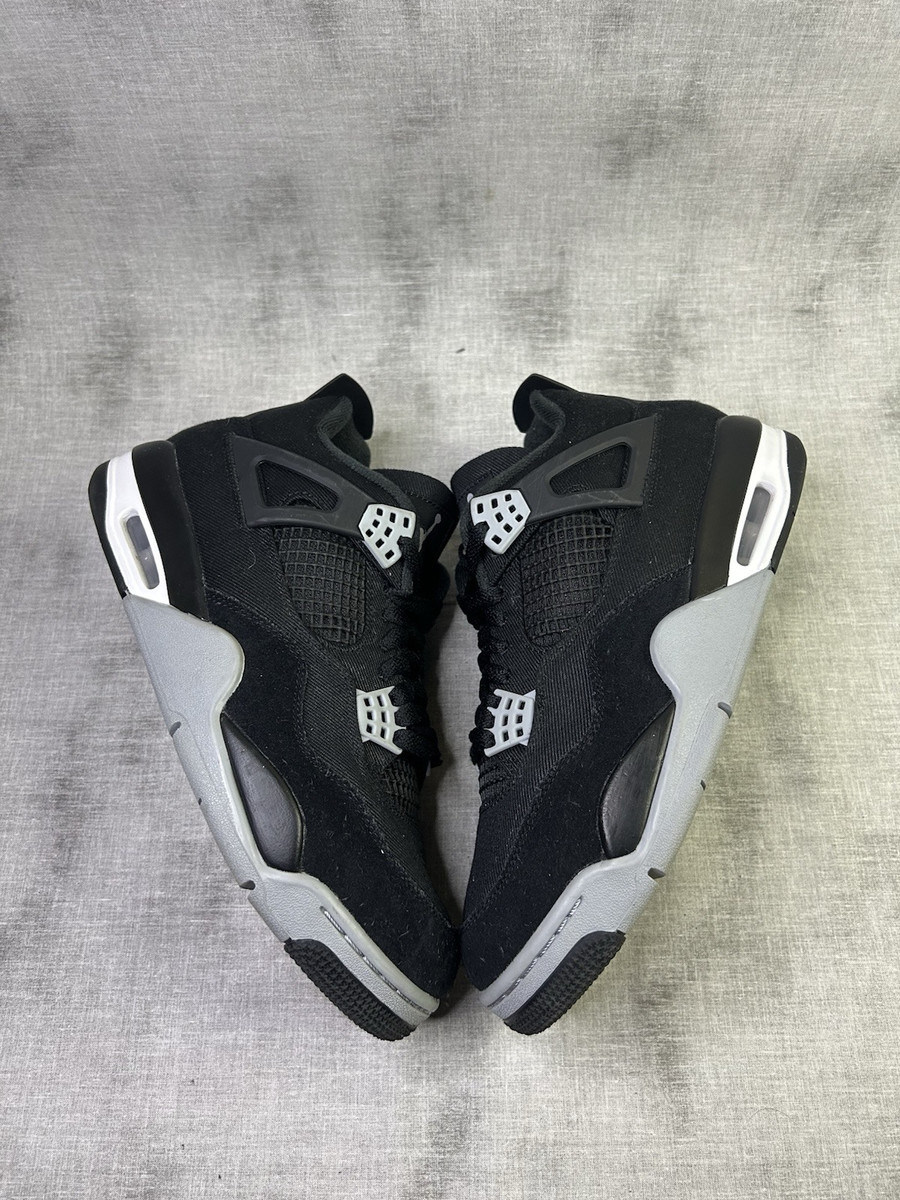 Size 9.5 - Jordan 4 Retro SE Mid Black Canvas | eBay