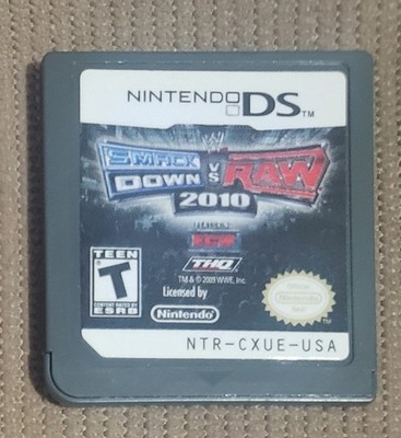 WWE Smackdown vs. Raw 2010 Featuring ECW (Nintendo DS, 2009) Game ONLY CLEAN