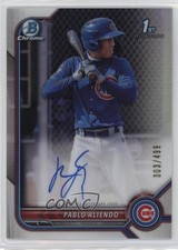 2022 Bowman Chrome Prospect Refractor 303/499 Pablo Aliendo #CPA-PA Auto 1g6j