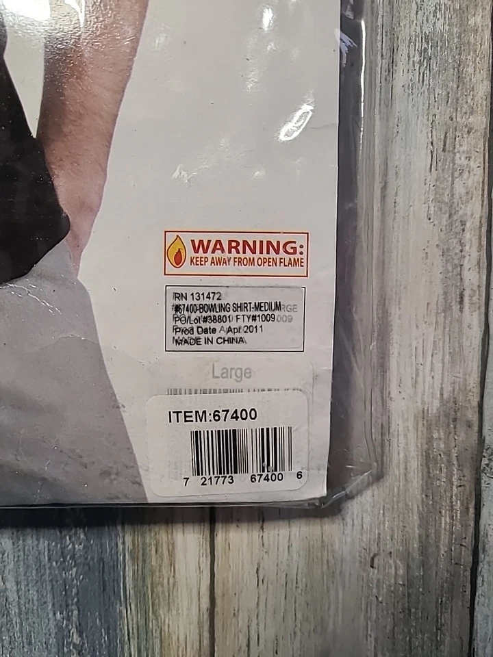 Camisa de Bolos Negra Blanca Años 50 Retro Elegante Disfraz Halloween Accesorio Foto 4 de 4