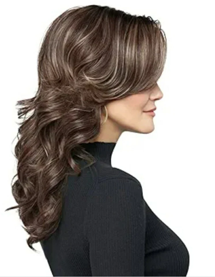 RAQUEL WELCH STROKE OF GENIUS RL8/12SS ICED MOCHA LONG WIG AVERAGE CAP NIB - Image 2 of 4