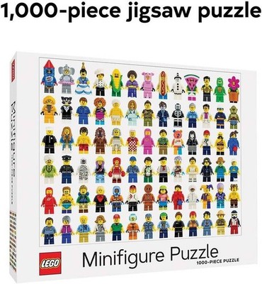 Lego Minifigur 1000 Stück Puzzle | Viral Yellow Minifiguren Collage Set 