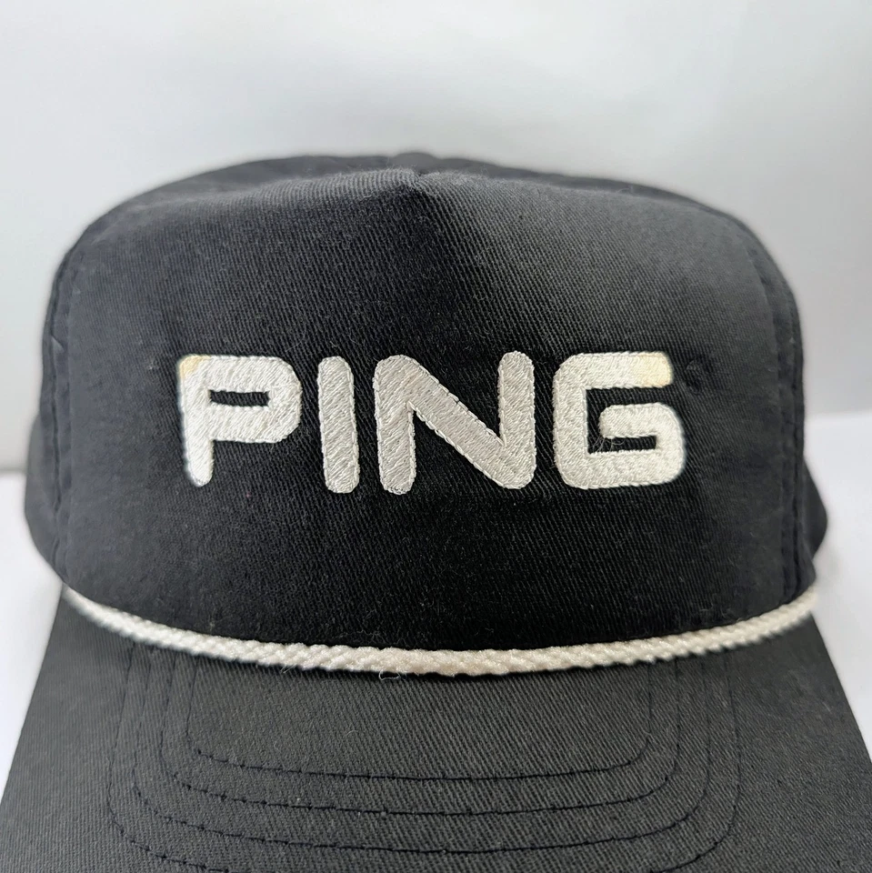 Vintsge Ping Golf Rope Strap back 80s Made In USA Hat Cap - Image 2 of 4