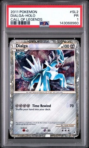 PSA 1 Dialga Call of Legends Shiny Holo Rare SL2 2011 Pokemon PR