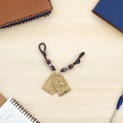 Golden Horse Bag Charm Keychain Chinese Zodiac Feng Shui Pendant | eBay UK