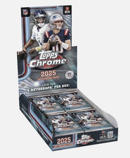 2025 TOPPS CHROME FOOTBALL FACTORY SEALED HOBBY BOX PRESALE PREORDER