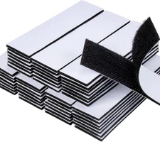 Hook & Loop Strips 50 Sets Adhesive Fastener Indoor Outdoor Home Office