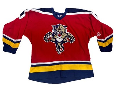 Vintage 90s Florida Panthers Red Jersey Starter NHL Hockey Size XL