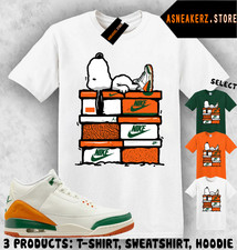 Shirt Match SoleFly x AJ 3 Miami Sneaker Matching Tee Sneakerhead S Dog T-Shirt