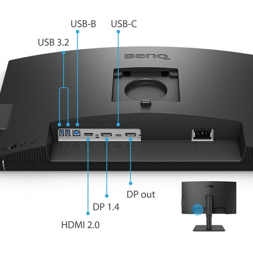 BenQ PD2506Q 25" QHD 2560x1440 IPS Monitor 5ms HDMI DisplayPort Speakers - Picture 6 of 7