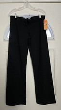NWT C9 Champion Semi Fitted Sweatpants Women XS Black Low Rise Fleece Straight
