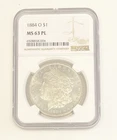1884 O US Mint 90% Silver Morgan $1 Dollar Coin Certified NGC MS63 Proof Like