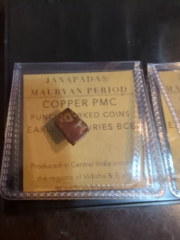  JANAPADAS Mauryan Period Copper PMC Punch Mark BCE Total 3 Copper Coins
