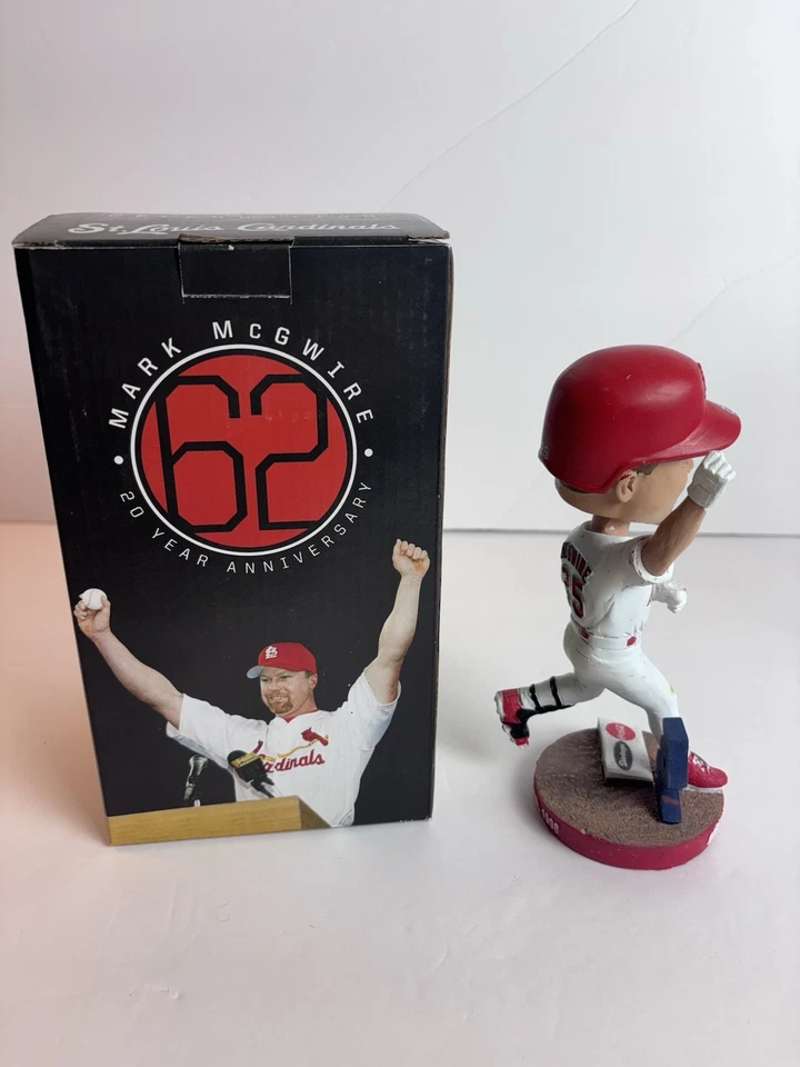 НОВЫЙ Mark McGwire 20th Ann. St Louis Cardinals 62-й HR качающаяся голова с Бесплатная доставка - Изображение 3 из 4
