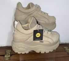 Buffalo 1339-14 2.0 Womens Vegan Platform Trainers In Off White Size UK 6.5 £160
