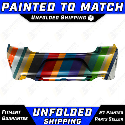 NEW Painted To Match Rear Bumper Replacement for 2015-2023 Dodge Charger w/Vents