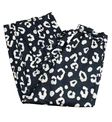 In The Style Pants  Women's UK Size 24 Ladbaby Mum black Beige Wide Leg Cheetah