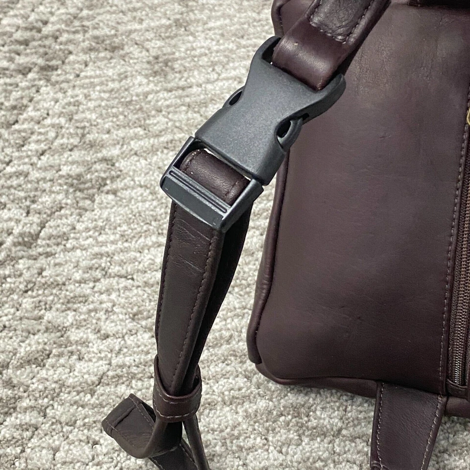 Riñonera de cuero para hombre David King cinturón vientre chocolate marrón oscuro nueva con etiquetas Foto 4 de 4