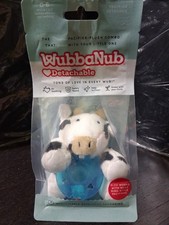 NEW WubbaNub Cow Plush with Detachable Pacifier For Babies Infants 0-6 Months 