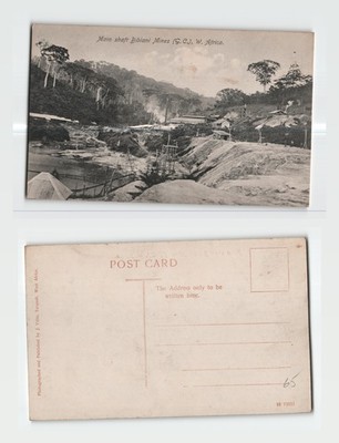 Postkarte - Hauptschacht Bibiani Mines, Gold Coast, Westafrika UNBESPIELT