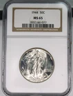 1944 Walking Liberty Half Dollar - NGC Certified MS65 !!