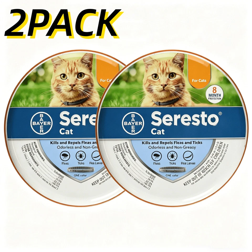 1/2/3PACK Adjustable Cat Collar for Cat Soft Durable Comfortable Pet Collar US - Image 3 of 4
