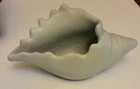 Van Briggle White Cornicopia Vase 9 inches Long