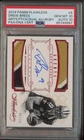 2014 Panini Flawless Dual Patch Ruby #5 Drew Brees Saints PSA 10 PSA/DNA 10 AUTO