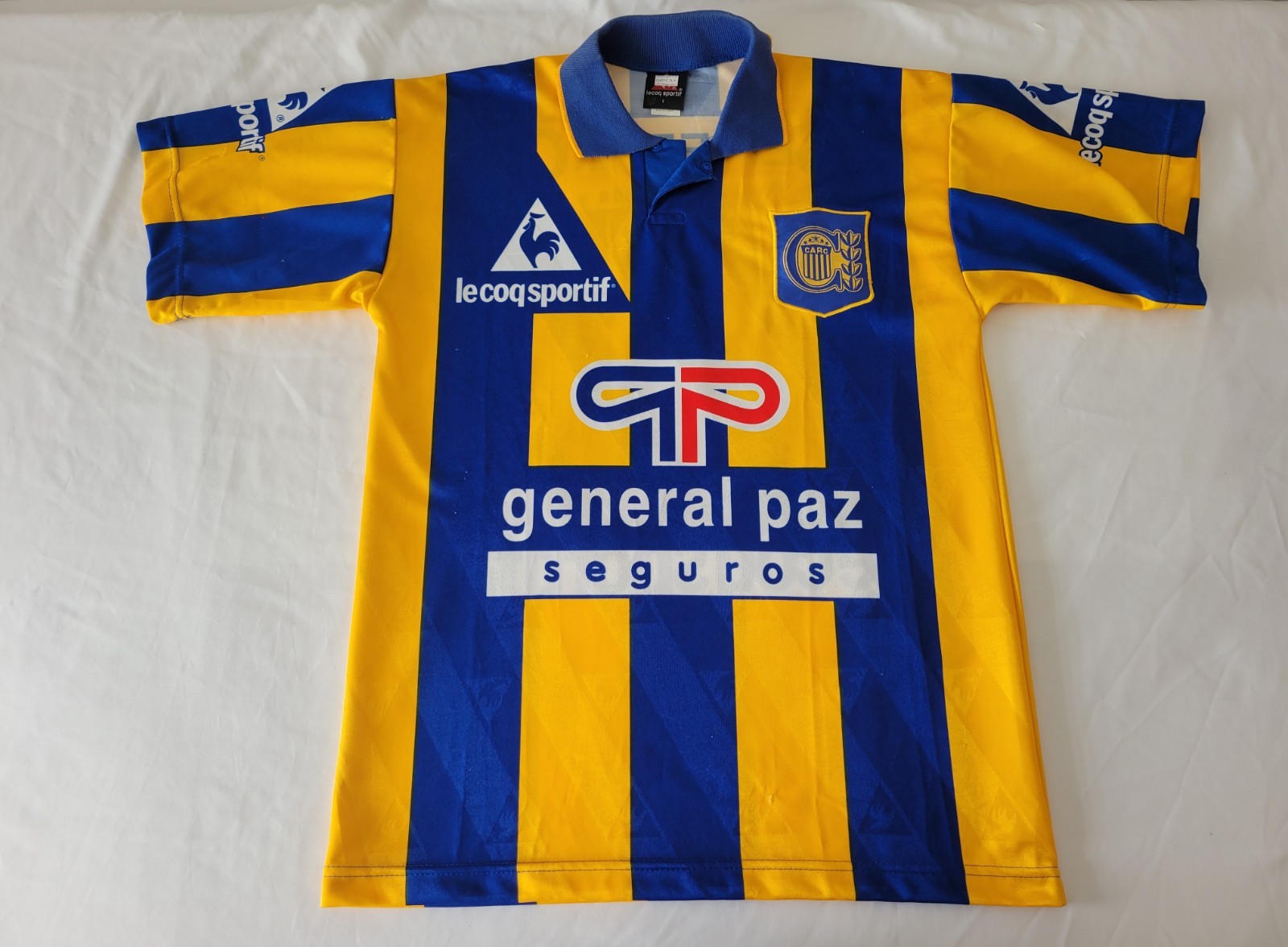 1998 1999 CLUB ATLETICO ROSARIO CENTRAL VTG LE COQ SPORTIF M ARGENTINA JERSEY 10