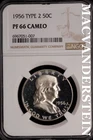 1956 Franklin Silver Half Dollar- Type 2- NGC PF-66- Luster #SLM423