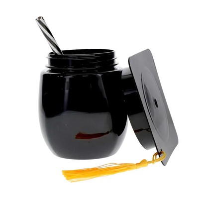 Graduation cap tumbler/cup with straw . 3Pack
